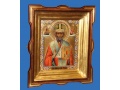Икона Николай Чудотворец. 22х18 см., с киотом 33х28 см.